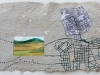 Paikkoja 2012- 13, 30x60 cm, paperi, vesiväri ja tussi